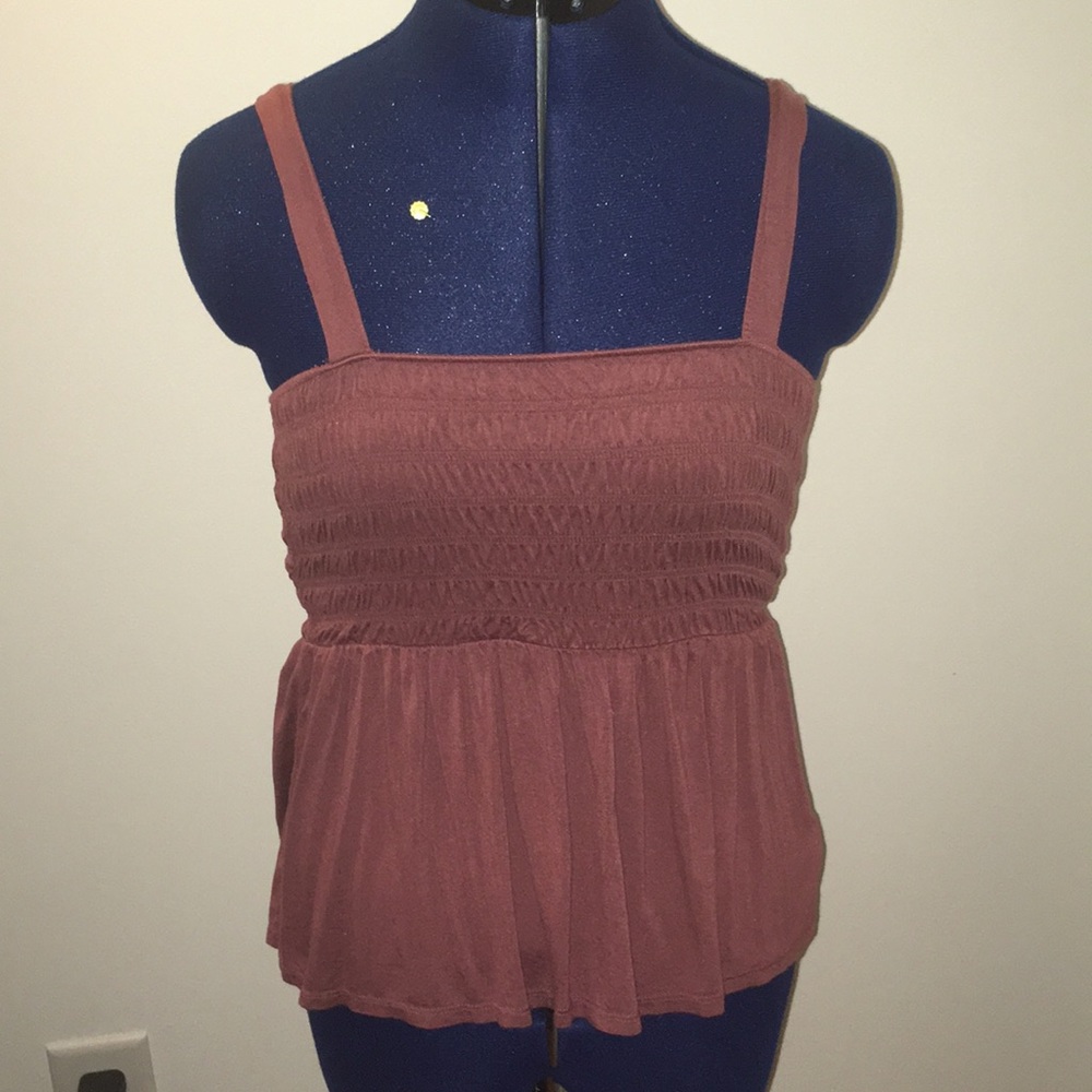 american eagle mauve blouse